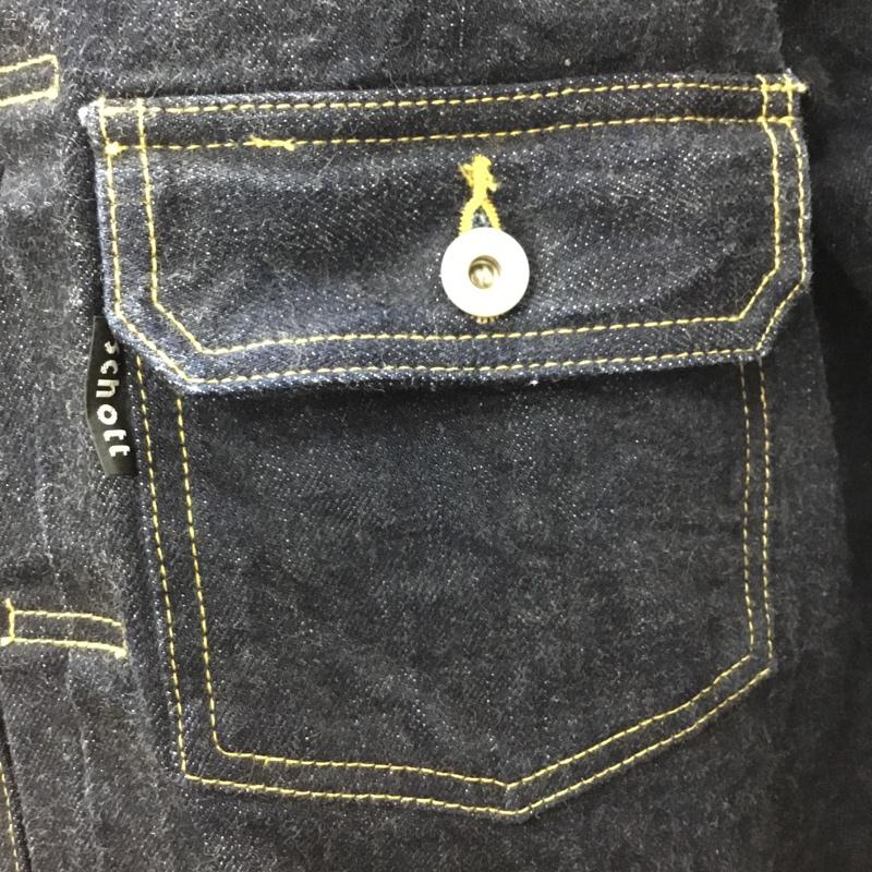 ショット schott ジャケット、上着 ジャケット、ブレザー 3122096 2ndtype Gジャン デニムジャケット カジュアルジャケット アウター L 無地 インディゴ / インディゴ /  メンズ USED 古着 中古 10111617