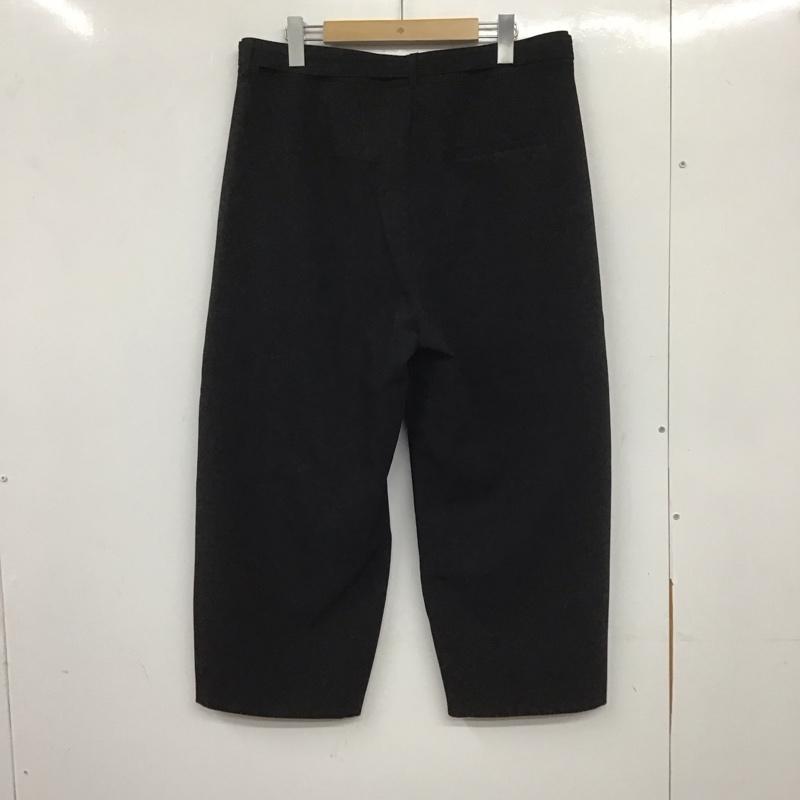 ザラ ZARA パンツ スラックス 7563 041 800 ワイドパンツ ベルト付き L 無地 黒 / ブラック /  レディース USED 古着 中古 10138984