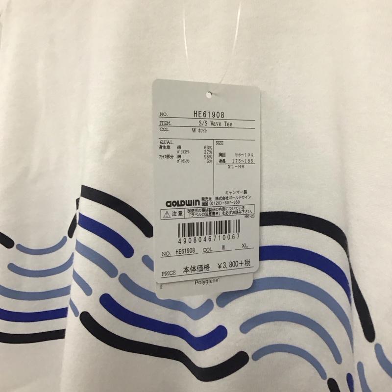 ヘリーハンセン HELLY HANSEN Tシャツ 半袖 he61908 S/Sウェーブティー プリントTシャツ 半袖カットソー XL プリント 白 / ホワイト /  メンズ USED 古着 中古 10139272