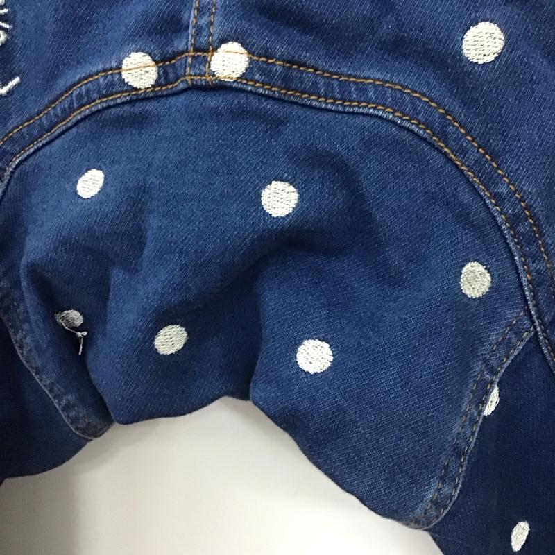 グラミチ GRAMICCI パンツ デニム、ジーンズ b1582cfp956 クロップドパンツ デニムパンツ ワイドパンツ 2 ロゴ、文字 インディゴ / インディゴ /  メンズ USED 古着 中古 10140125