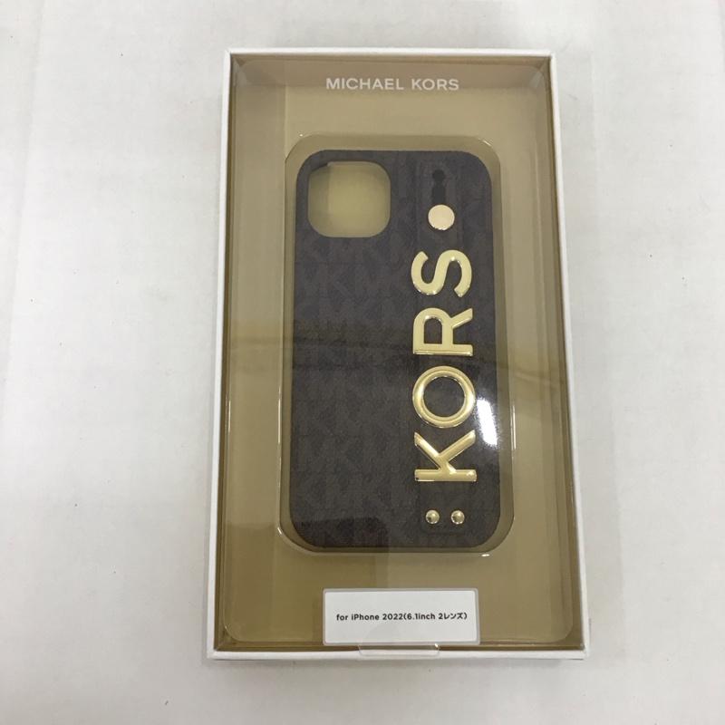 マイケルコース MICHAEL KORS ファッション小物 ファッション小物 MKSRBRWWPIP2261 Slim Wrap Case Stand & Ring iPhone 14 iPhoneケース ロゴ、文字 茶 / ブラウン /  レディース USED 古着 中古 10123240