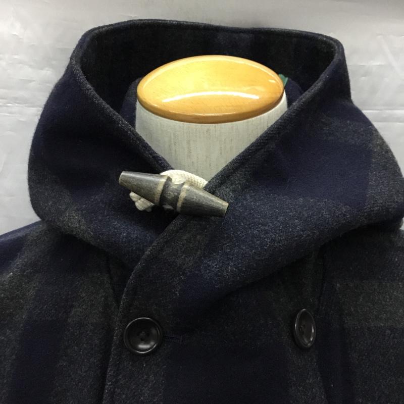 アール・ニューボールド R.NEWBOLD コート コート一般 ダッフルコート アウター フード付きブルゾン ロングコート XL チェック マルチカラー / マルチカラー /  メンズ USED 古着 中古 10121691