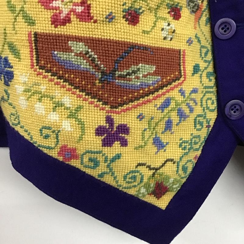 古着 USED ベスト ベスト カジュアルベスト ノースリーブカットソー 前ボタン 古着 プリント マルチカラー / マルチカラー /  メンズ USED 古着 中古 10141887