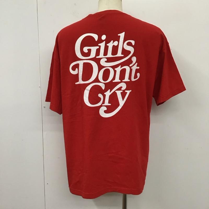 ガールズドントクライ Girls Don t Cry Tシャツ 半袖 XL ロゴ、文字 X プリント 赤 / レッド /  メンズ USED 古着 中古 10117208