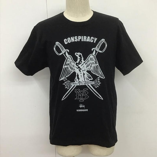 ネイバーフッド NEIGHBORHOOD Tシャツ 半袖 半袖カットソー プリントTシャツ クルーネックカットソー 42 プリント 黒 / ブラック /  メンズ USED 古着 中古 10107797