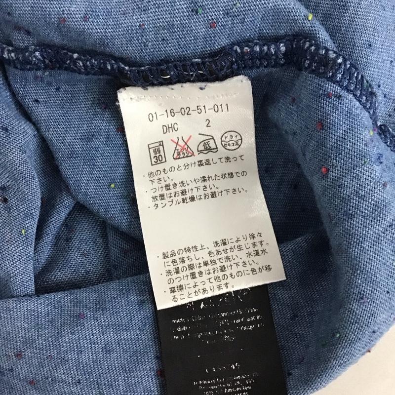デンハム DENHAM Tシャツ 半袖 半袖Tシャツ プリントTシャツ クルーネックカットソー S 無地 青 / ブルー /  メンズ USED 古着 中古 10133232