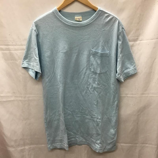 チャンピオン Champion Tシャツ 半袖 L 無地 水色 / ライトブルー /  メンズ USED 古着 中古 10110600