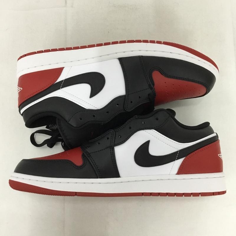 ナイキ NIKE スニーカー スニーカー 553558-161 AIR JORDAN 1 LOW 28.5cm 箱有 28.5cm ロゴ、文字 白 / ホワイト / X 黒 / ブラック / X 赤 / レッド /  メンズ USED 古着 中古 10150957