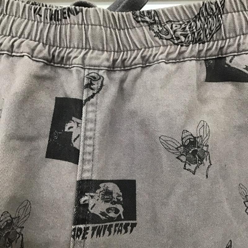 サンタクルーズ SANTA CRUZ パンツ ワークパンツ、ペインターパンツ 502211501 ボトム ワイドパンツ カジュアルパンツ 総柄 M プリント 灰 / グレー /  メンズ USED 古着 中古 10106632