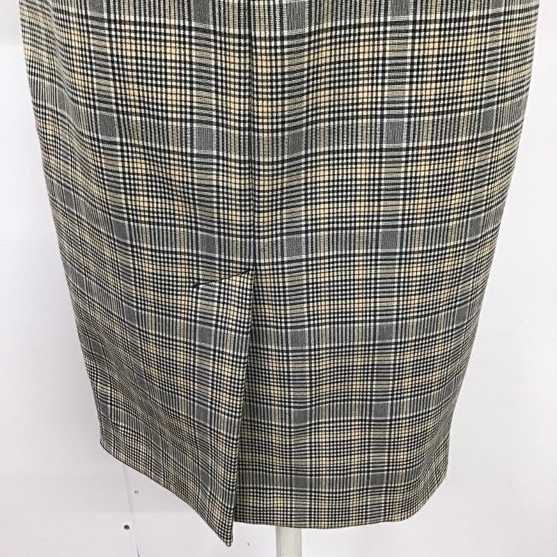 ザラベーシック ZARA BASIC ワンピース ロングスカート ベルト付き XS チェック マルチカラー / マルチカラー /  レディース USED 古着 中古 10116690