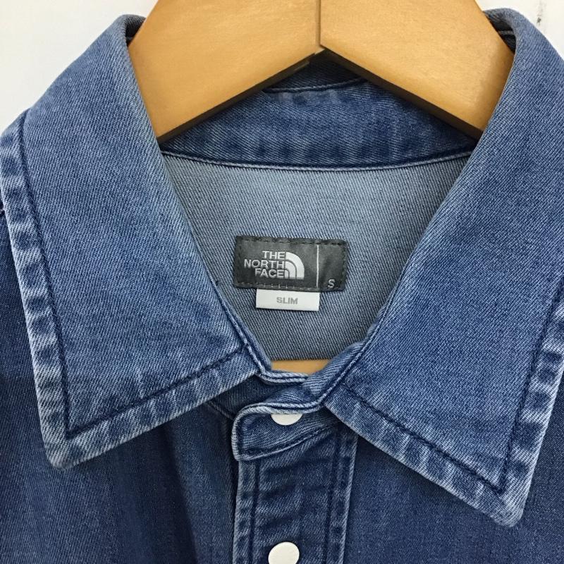 ザノースフェイス THE NORTH FACE シャツ、ブラウス 長袖 長袖シャツ 無地シャツ カラーシャツ デニムシャツ S 無地 インディゴ / インディゴ /  メンズ USED 古着 中古 10136562