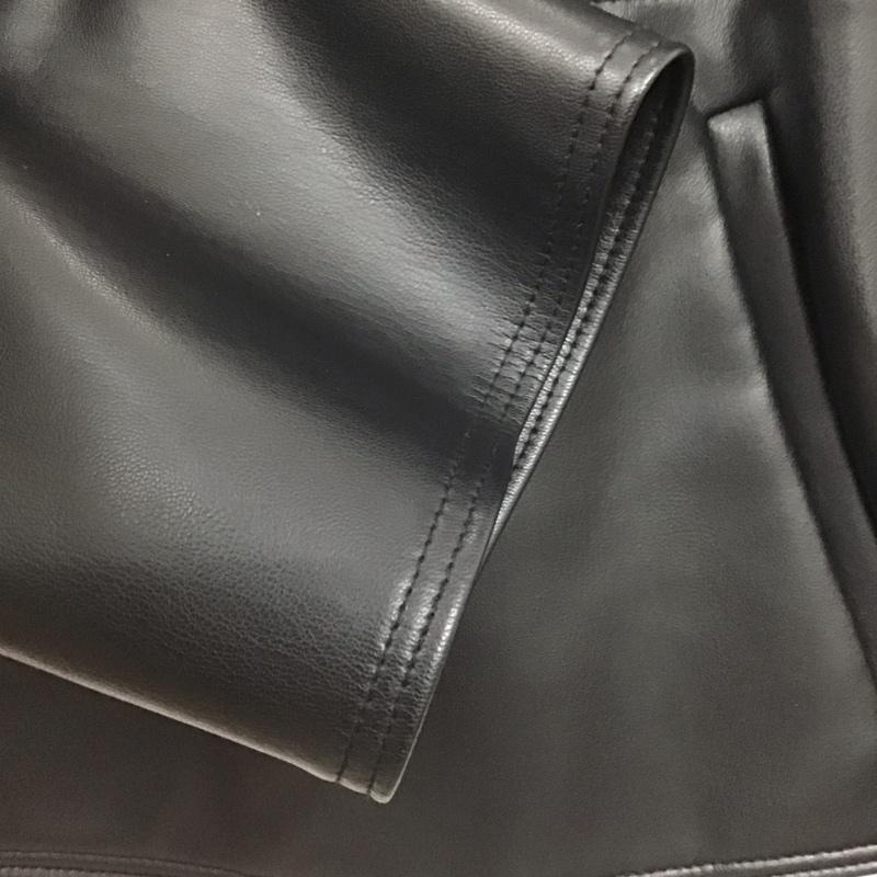 ザラ ZARA ジャケット、上着 ジャケット、ブレザー フェイクレザージャケット アウター ノーカラー XS 無地 黒 / ブラック /  レディース USED 古着 中古 10143713