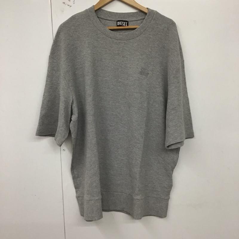 ディーゼル DIESEL Tシャツ 半袖 XL 無地 灰 / グレー /  メンズ USED 古着 中古 10128574