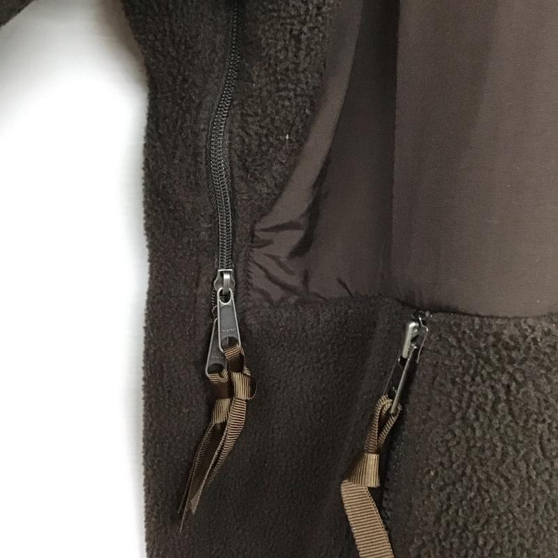 ザノースフェイス THE NORTH FACE ジャケット、上着 ジャケット、ブレザー ジップアップジャケット アウター ボアジャケット L ロゴ、文字 茶 / ブラウン /  メンズ USED 古着 中古 10137091