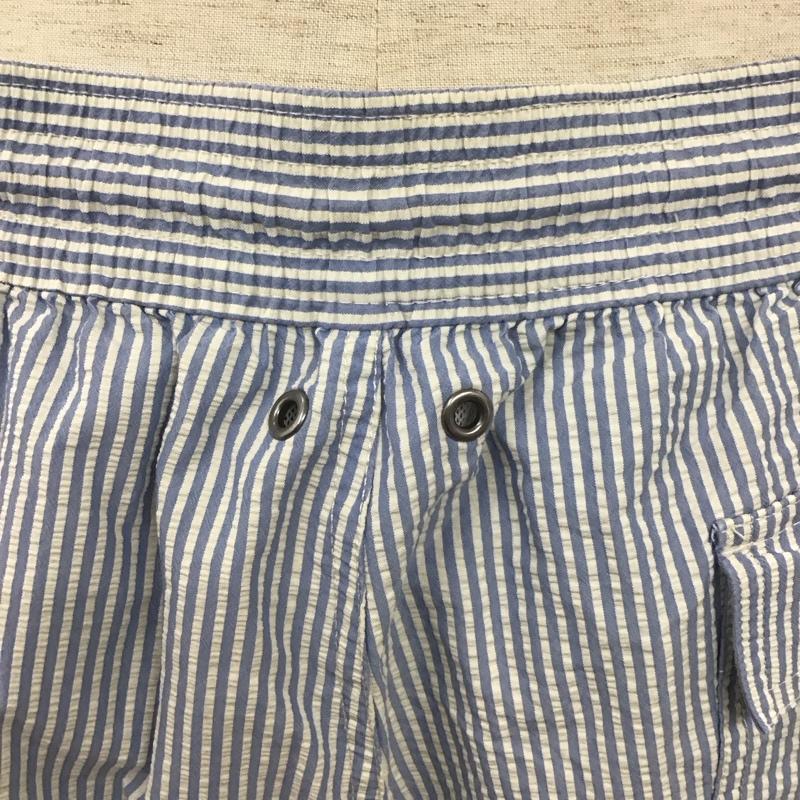 ポロバイラルフローレン Polo by RALPH LAUREN パンツ ショートパンツ L ストライプ 白 / ホワイト / X 水色 / ライトブルー /  メンズ USED 古着 中古 10108082