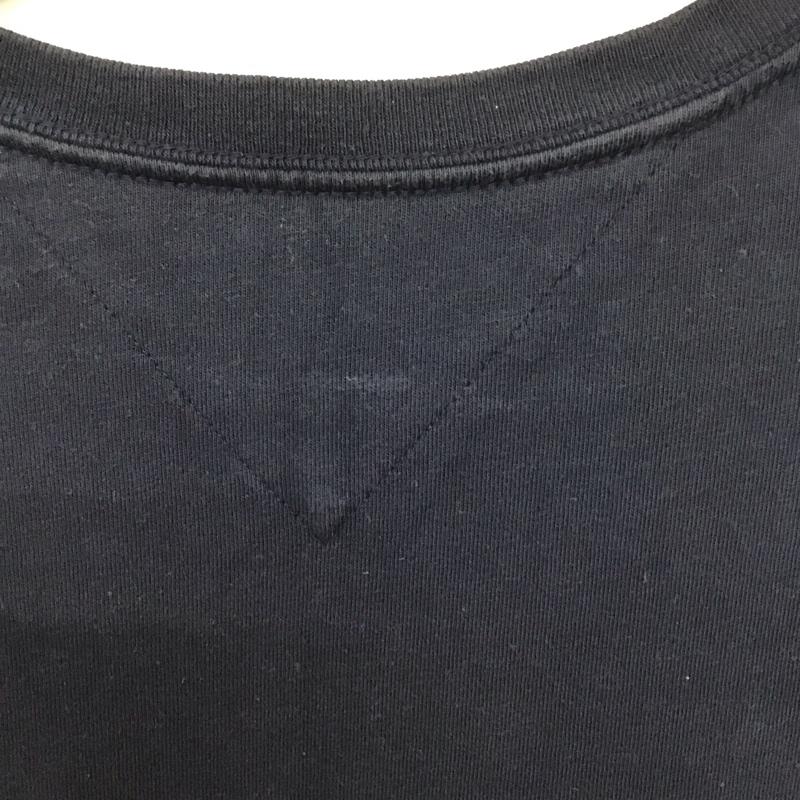 トミーヒルフィガー TOMMY HILFIGER Tシャツ 半袖 M ロゴ、文字 紺 / ネイビー /  メンズ USED 古着 中古 10130761