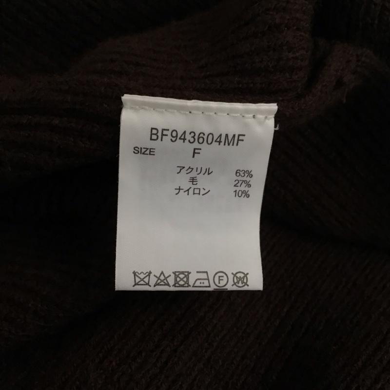バンヤードストーム BARNYARDSTORM カーディガン 長袖 BF943604MF ロング丈 FREE 無地 ダークブラウン / ダークブラウン /  レディース USED 古着 中古 10116142