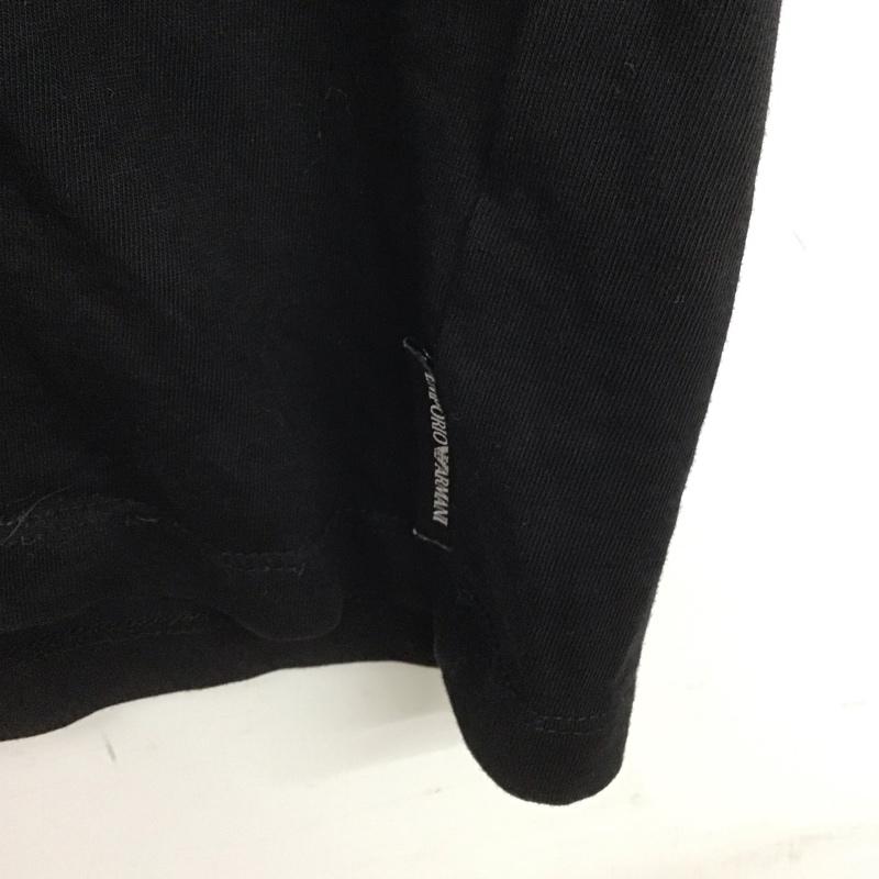 エンポリオアルマーニ EMPORIO ARMANI Tシャツ 半袖 半袖カットソー プリントTシャツ クルーネックカットソー L プリント 黒 / ブラック /  メンズ USED 古着 中古 10148250
