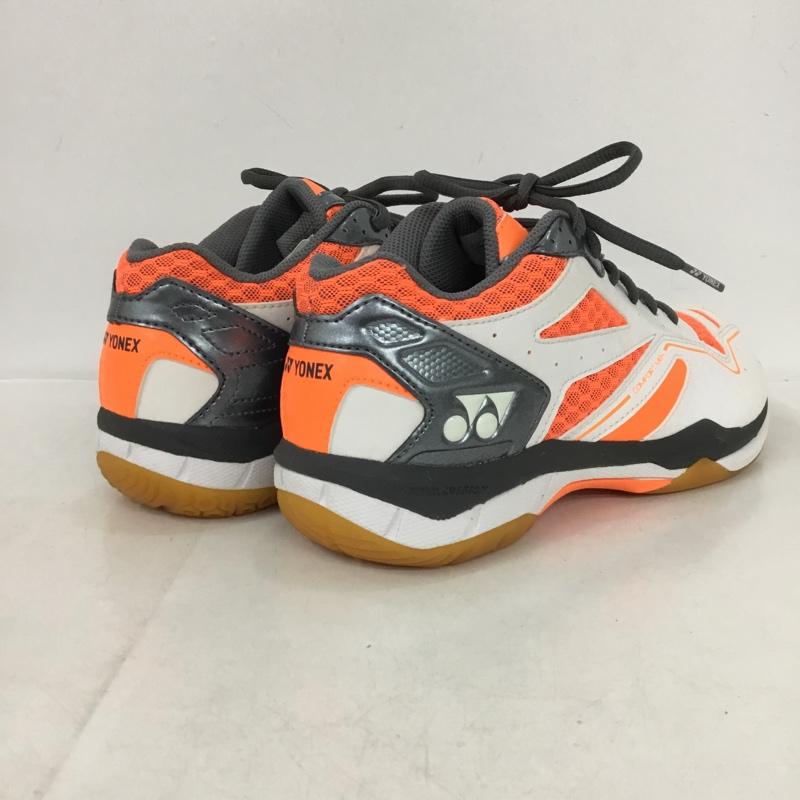 ヨネックス YONEX スニーカー スニーカー SHBCFM バドミントンシューズ パワークッション コンフォート 25.5cm 箱有 25.5cm ロゴ、文字 白 / ホワイト / X 灰 / グレー / X 橙 / オレンジ /  メンズ USED 古着 中古 10150023
