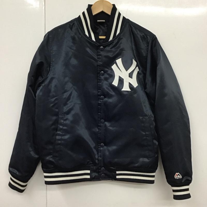 マジェスティック MAJESTIC ジャケット、上着 ジャケット、ブレザー スタジャン アウター 古着 前ボタン M ロゴ、文字 紺 / ネイビー /  メンズ USED 古着 中古 10131390
