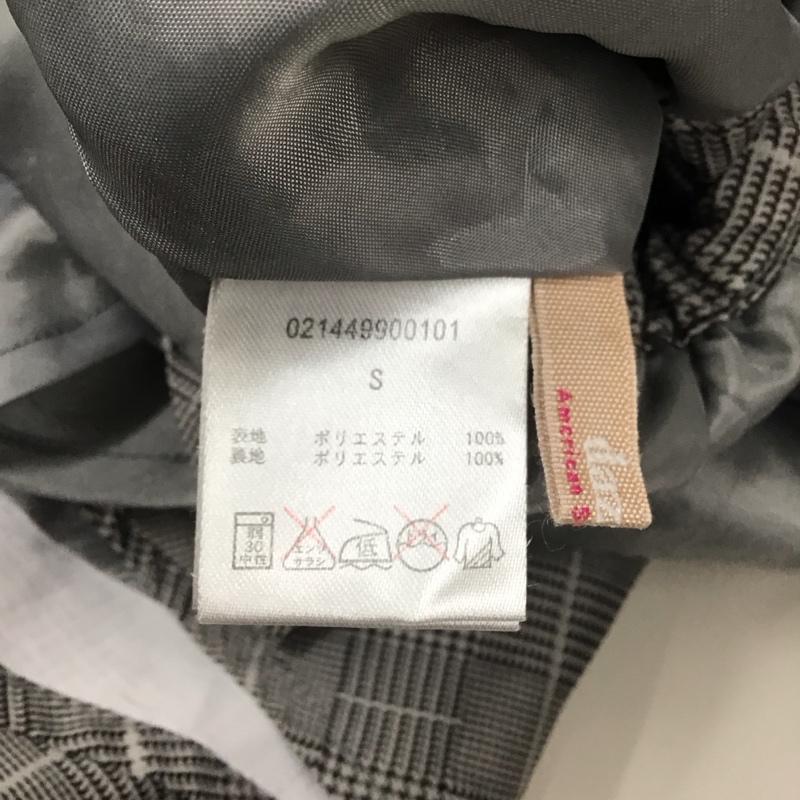 ダズリン dazzlin スカート ミニスカート フレアスカート S チェック 灰 / グレー / X 黒 / ブラック /  レディース USED 古着 中古 10115471