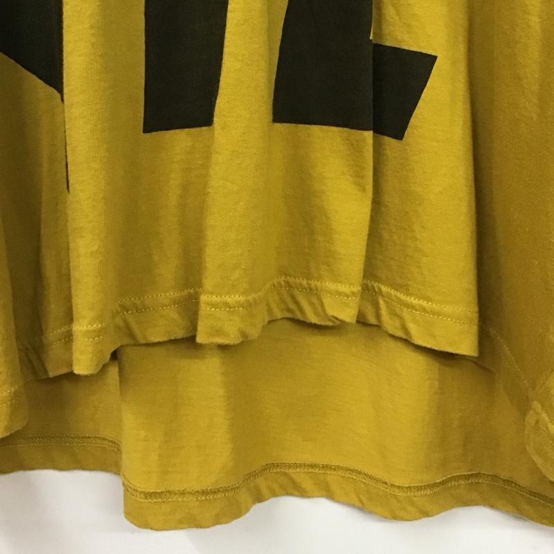 ニルズ NILoS Tシャツ 半袖 半袖カットソー プリントTシャツ クルーネックカットソー 1 ロゴ、文字 黄 / イエロー /  メンズ USED 古着 中古 10131549