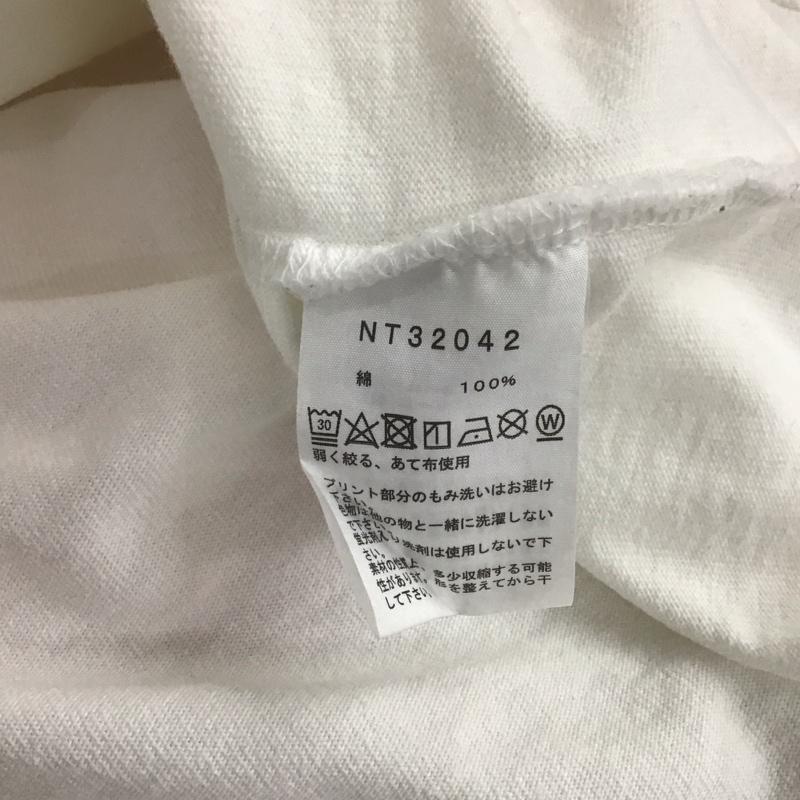 ザノースフェイス THE NORTH FACE カットソー 長袖 NT32042 ロングスリーブスリーブグラフィックTシャツ 長袖カットソー プリントTシャツ L ロゴ、文字 白 / ホワイト /  メンズ USED 古着 中古 10107122