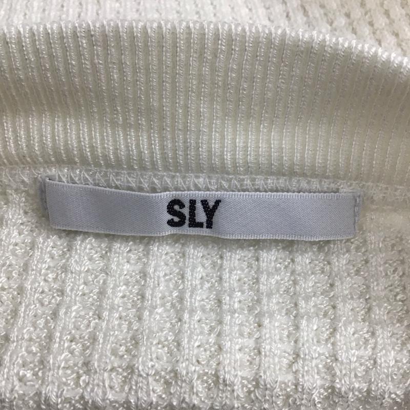 スライ SLY カットソー 長袖 長袖カットソー クルーネックカットソー ロングスリーブカットソー ワッフル FREE 無地 白 / ホワイト /  レディース USED 古着 中古 10116609