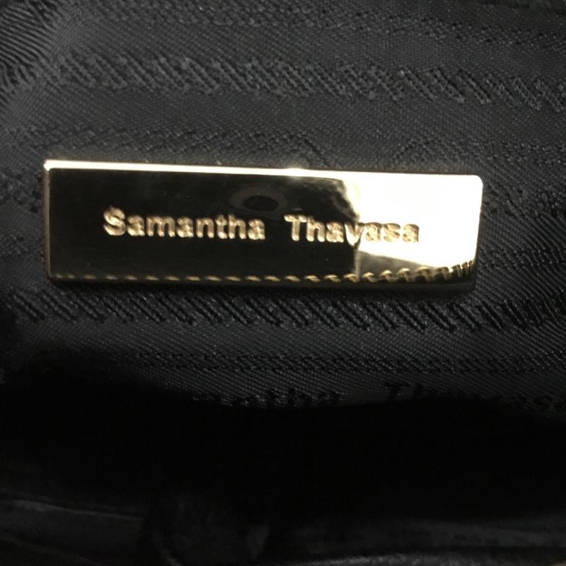 サマンサタバサ Samantha Thavasa トートバッグ トートバッグ ショルダー ロゴ、文字 黒 / ブラック /  レディース USED 古着 中古 10133240