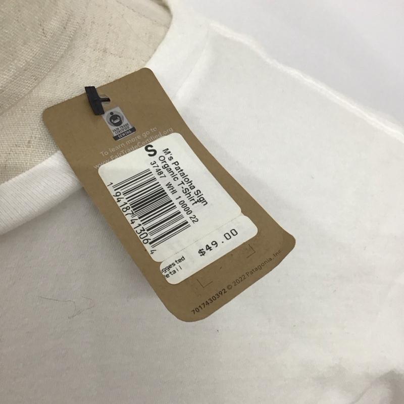 パタゴニア patagonia Tシャツ 半袖 半袖カットソー プリントTシャツ クルーネックカットソー M プリント 白 / ホワイト /  メンズ USED 古着 中古 10123763