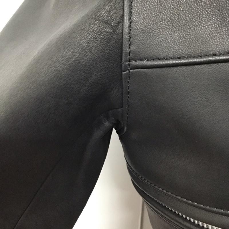 アンダーカバー UNDERCOVER ジャケット、上着 ライダース ucu9204 18AW シープスキン ダブル ライダース ジャケット 2 無地 X ロゴ、文字 黒 / ブラック /  メンズ USED 古着 中古 10119736