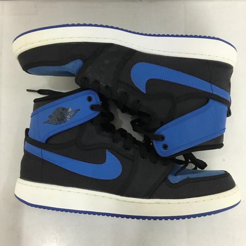 ナイキ NIKE スニーカー スニーカー 638471 007 AIR JORDAN 1 KO HIGH OG キャンバス地 28.5cm 28.5cm ロゴ、文字 黒 / ブラック / X 青 / ブルー /  メンズ USED 古着 中古 10146037
