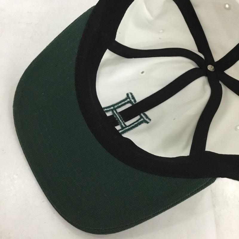 ハフ HUF 帽子 キャップ CLASSIC H BASEBALL PIPING ロゴ、文字 白 / ホワイト / X 緑 / グリーン /  メンズ USED 古着 中古 10150604