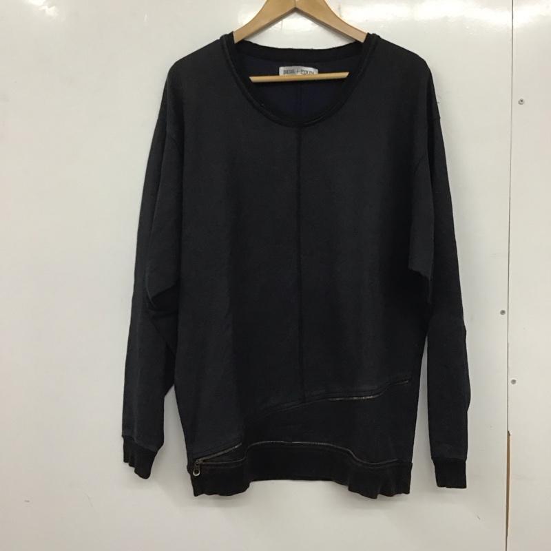 ディーゼル DIESEL トレーナー 長袖 長袖トレーナー クルーネック スウェット 無地 紺 / ネイビー /  メンズ USED 古着 中古 10138415