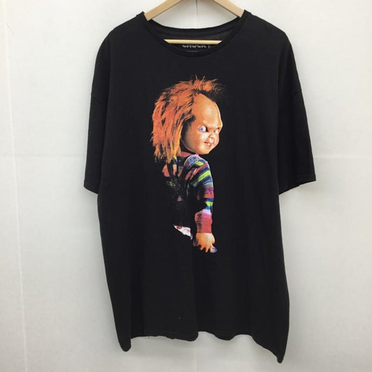 ユーズドクロージング used clothes Tシャツ 半袖 ムービーTシャツ　チャイルドプレイ　チャッキー XXL キャラクター 黒 / ブラック /  メンズ USED 古着 中古 10127272