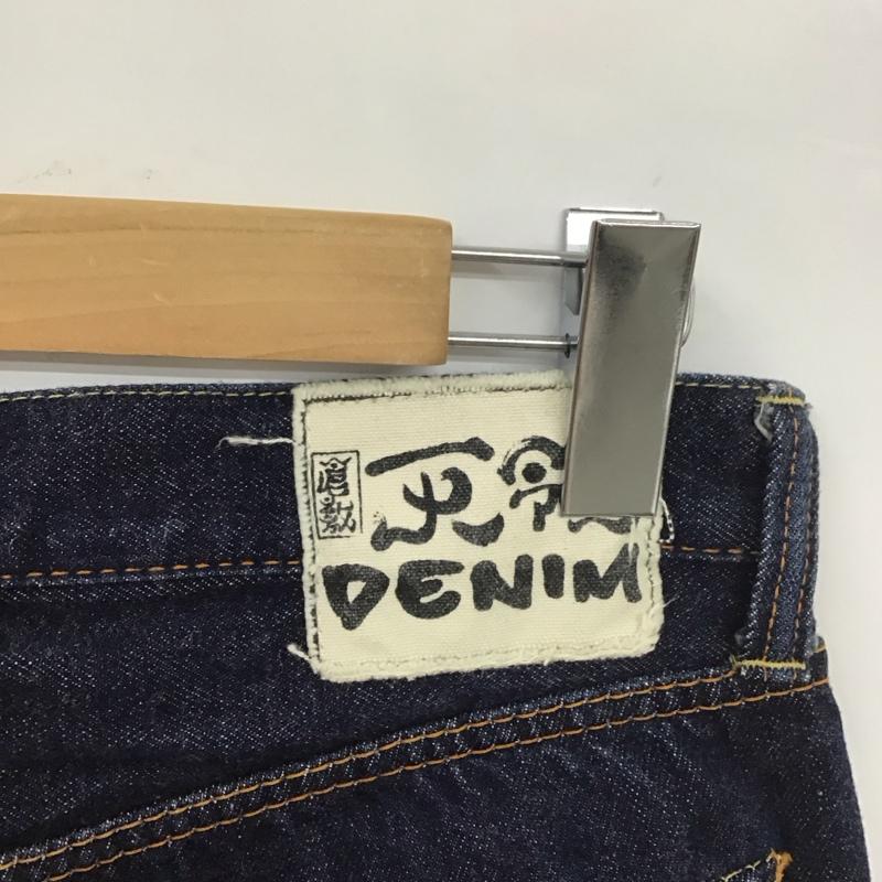 クラシキテンリョウデニム 倉敷天領デニム パンツ デニム、ジーンズ 305 ボタンフライ 30 30 無地 インディゴ / インディゴ /  メンズ USED 古着 中古 10111576