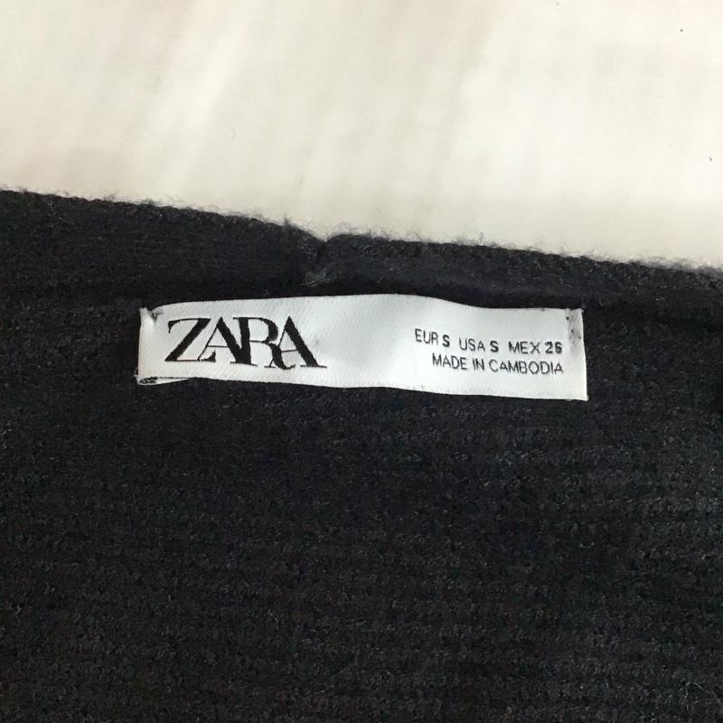 ザラ ZARA カーディガン 長袖 ガウン S 無地 黒 / ブラック /  レディース USED 古着 中古 10118503