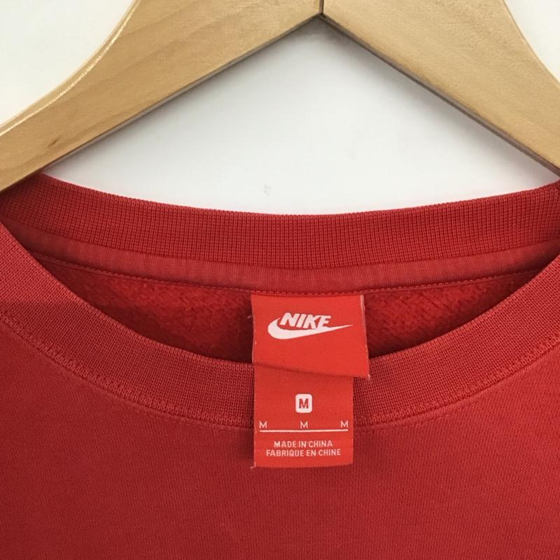 ナイキ NIKE トレーナー 長袖 AQ7136-657 M ロゴ、文字 赤 / レッド /  メンズ USED 古着 中古 10145745