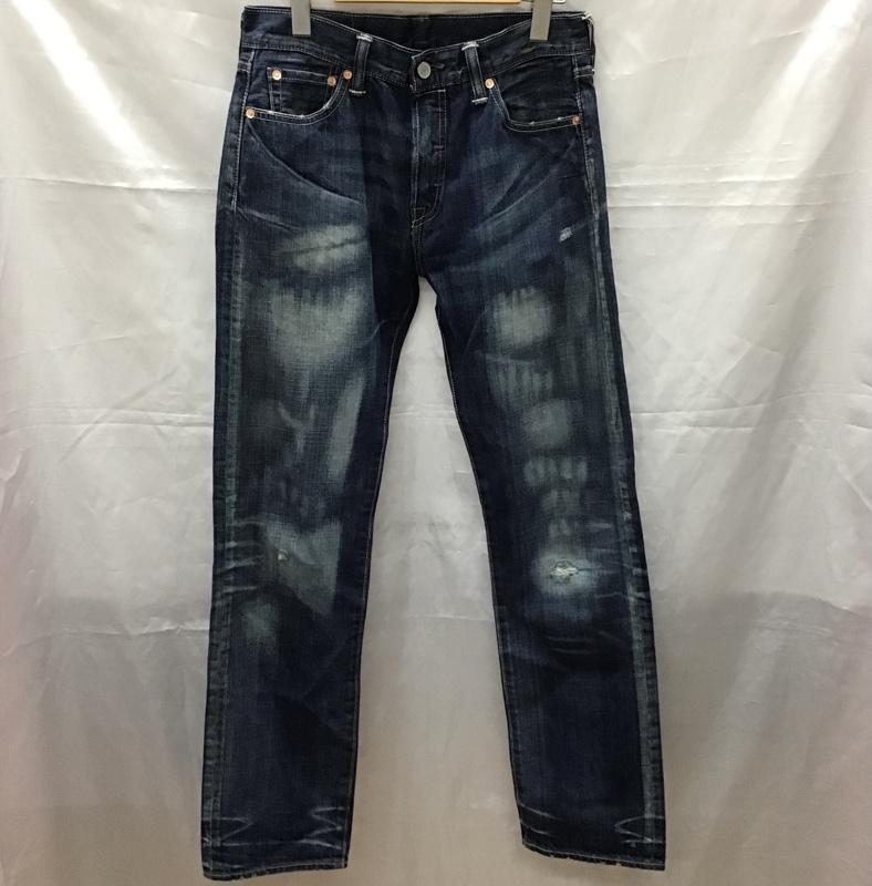 リーバイストラウスアンドコー Levi Strauss & co. パンツ デニム、ジーンズ デニムパンツ ストレートパンツ ワイドパンツ カジュアルパンツ 30インチ 無地 インディゴ / インディゴ /  メンズ USED 古着 中古 10114382