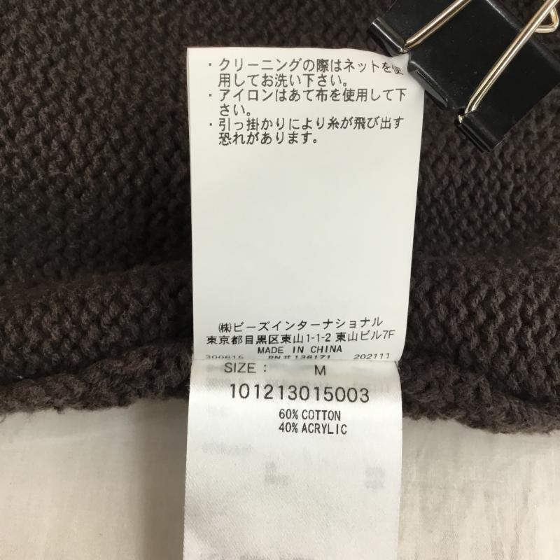 エクストララージ XLARGE ベスト ベスト 101213015003 STANDARD LOGO KNIT VEST Vネックニットベスト M ロゴ、文字 茶 / ブラウン / X 白 / ホワイト /  メンズ USED 古着 中古 10136992