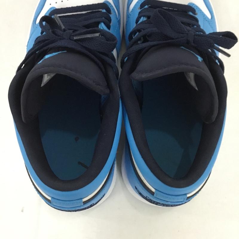ナイキ NIKE スニーカー スニーカー 553558-144 AIR JORDAN 1 LOW 26cm 26.0cm ワンポイント 白 / ホワイト / X 青 / ブルー / X 紺 / ネイビー /  メンズ USED 古着 中古 10131814