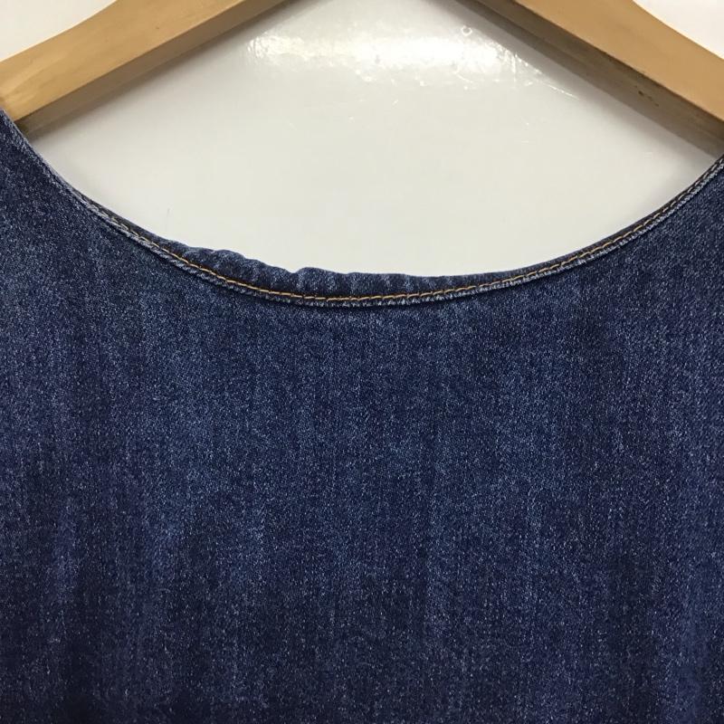 マウジー MOUSSY ワンピース ロングスカート 010DSG11-0270 COCOON SLEEVE FLARE DRESS デニム 長袖 1 無地 青 / ブルー /  レディース USED 古着 中古 10142230