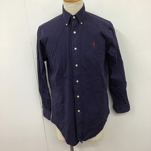 ラルフローレン RALPHLAUREN シャツ、ブラウス 長袖 長袖シャツ カラーシャツ 長袖カットソー S ロゴ、文字 紺 / ネイビー /  メンズ USED 古着 中古 10123866