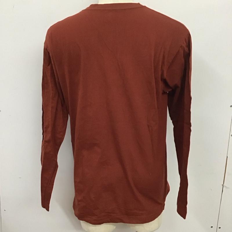 モンベル mont-bell カットソー 長袖 長袖カットソー プリントカットソー クルーネック L ロゴ、文字 茶 / ブラウン /  メンズ USED 古着 中古 10124911