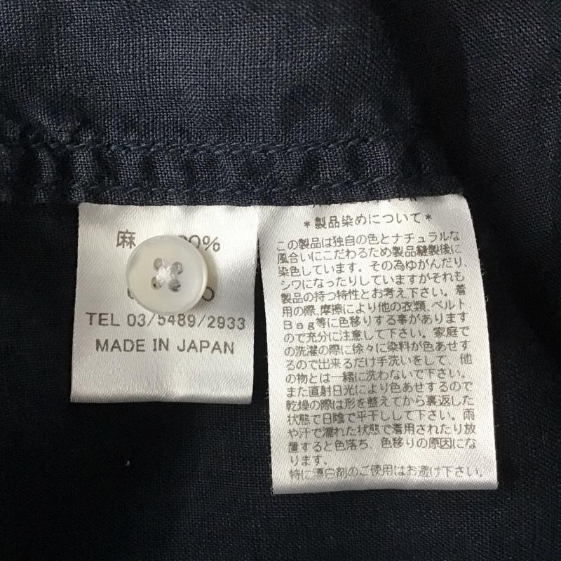 クオドロ quadro シャツ、ブラウス 長袖 1 無地 黒 / ブラック /  メンズ USED 古着 中古 10131940