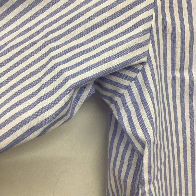 サマンサモスモスブルー Samansa Mos2 blue シャツ、ブラウス 長袖 1711594 FREE ストライプ 白 / ホワイト / X 青 / ブルー /  レディース USED 古着 中古 10144101