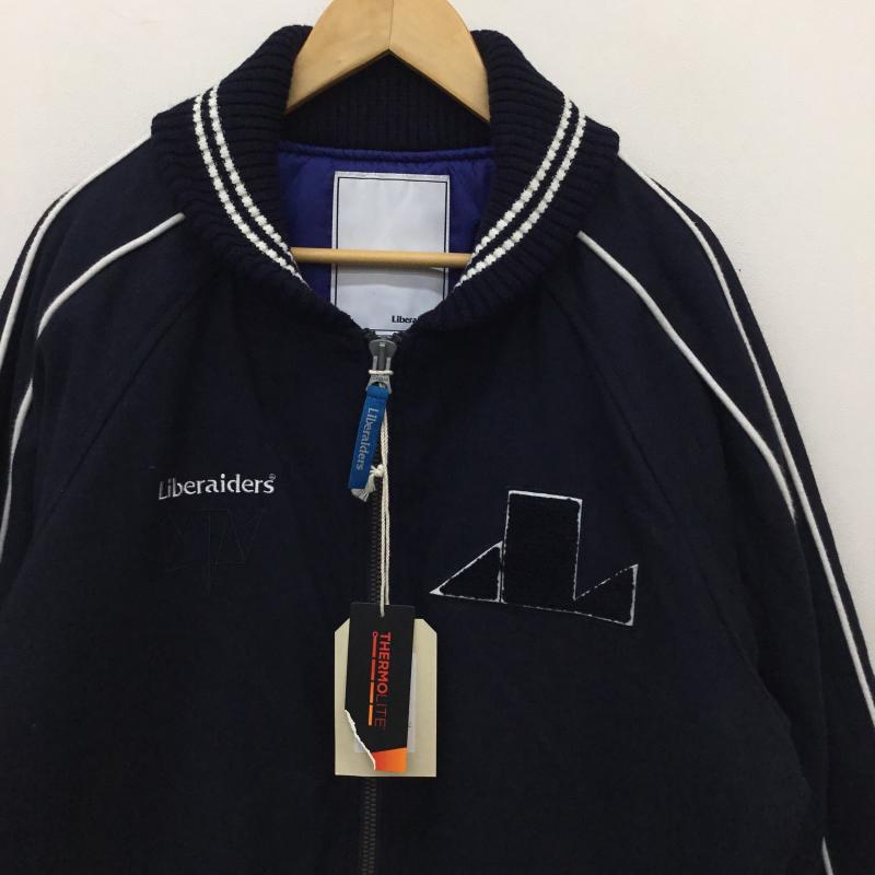リベレイダース Liberaiders ジャケット、上着 ジャンパー、ブルゾン M.A.W AWARD JACKET 720092103 L ロゴ、文字 紺 / ネイビー /  メンズ USED 古着 中古 10137901