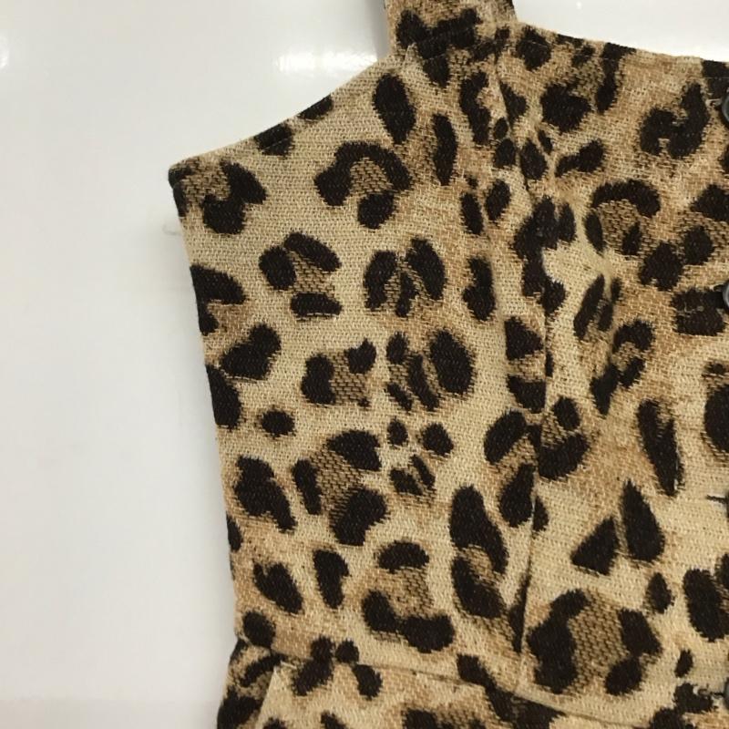 マウジー MOUSSY ワンピース ロングスカート 010cse30-1370 ジャンパースカート フロントボタン 2 ヒョウ柄・レオパード柄 マルチカラー / マルチカラー /  レディース USED 古着 中古 10141298