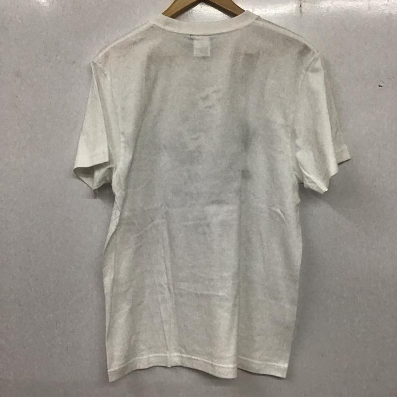 ウォーンフリー WORN FREE Tシャツ 半袖 半袖カットソー プリントTシャツ クルーネックカットソー M プリント 白 / ホワイト /  メンズ USED 古着 中古 10135970