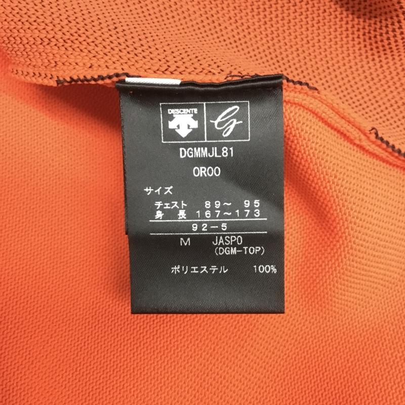 デサント DESCENTE ベスト ベスト DGMMJL81 ジャカード ニットベスト Vネック タグ付き M  橙 / オレンジ / X 黒 / ブラック /  メンズ USED 古着 中古 10136503